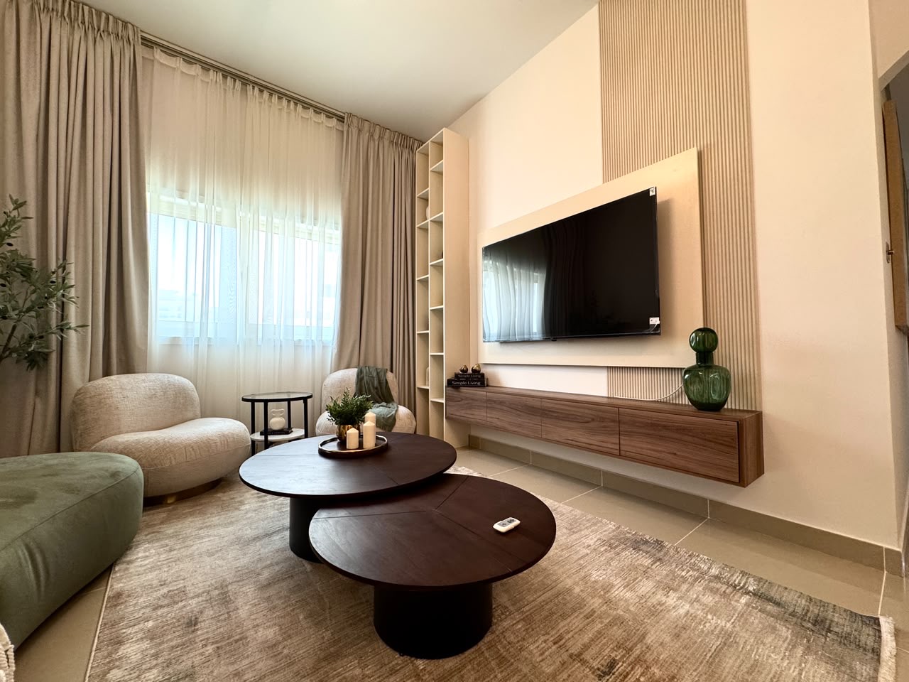 Living room in Dubai Silicon Oasis home