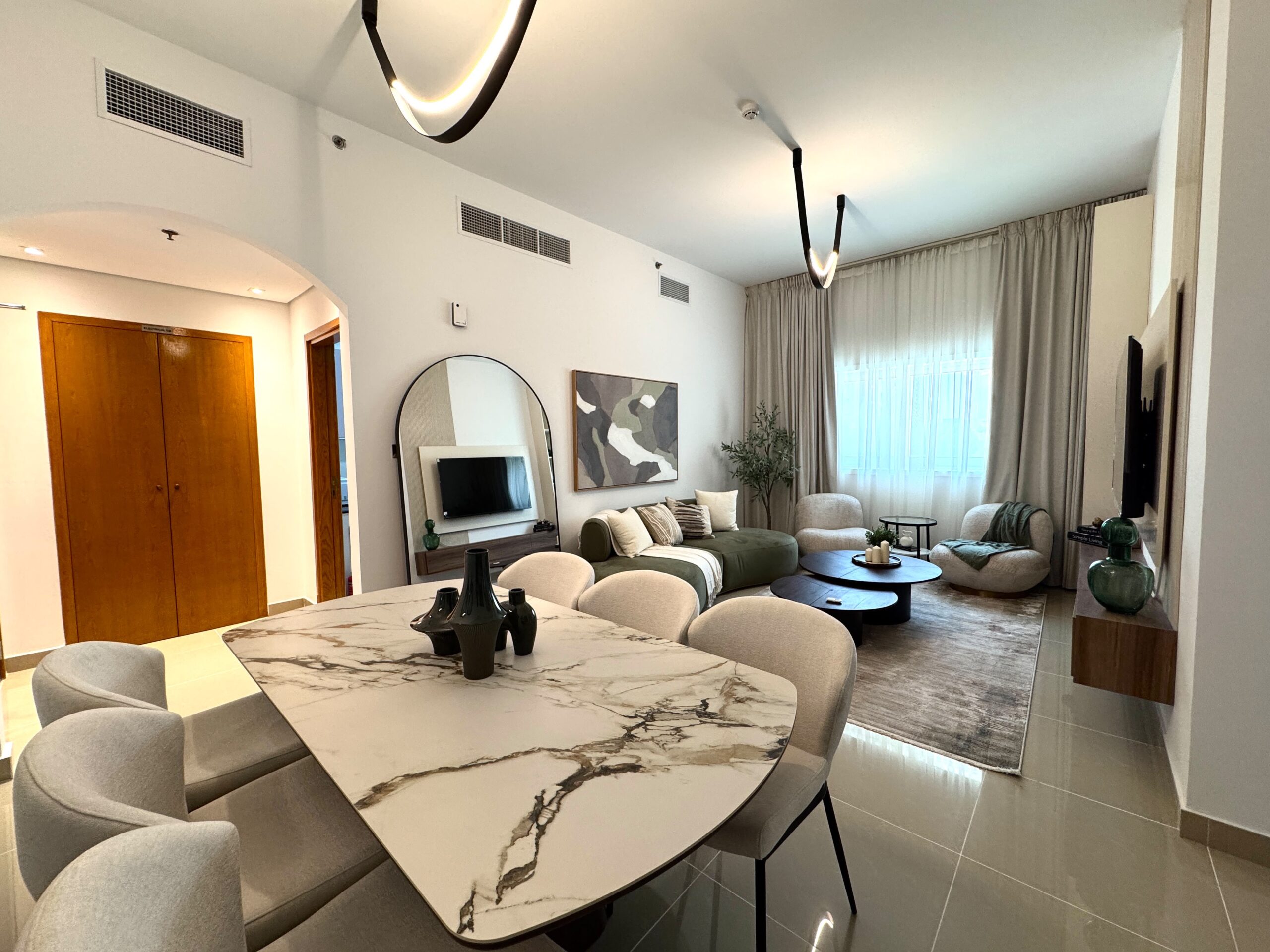 Living and dining area